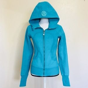 Lululemon Blue Zip Up Hooded Jacket